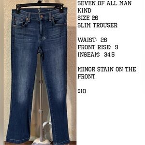 Seven of All Man Kind Jeans